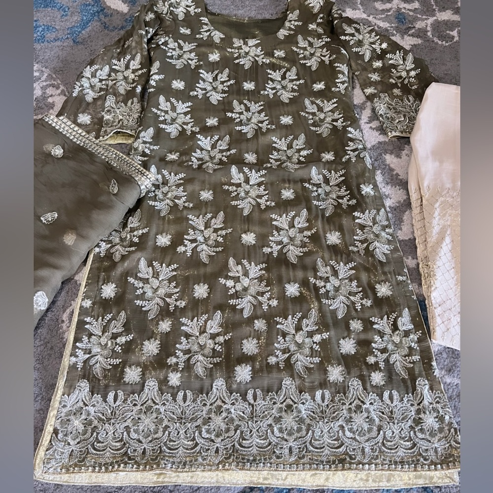 Pakistani Indian chiffon formal medium size